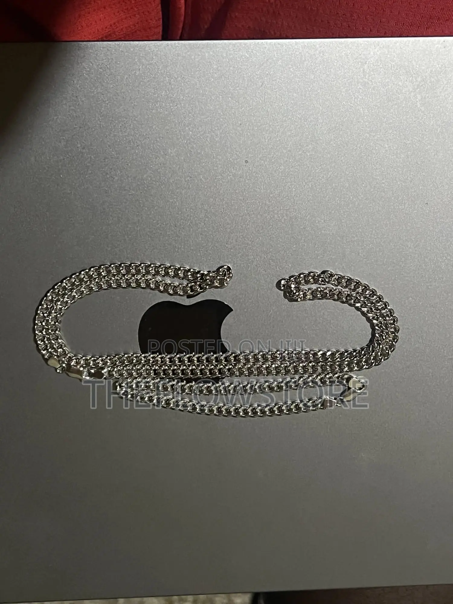 Genuine S925 Sterling Silver Cuban Links Necklace Bracelet