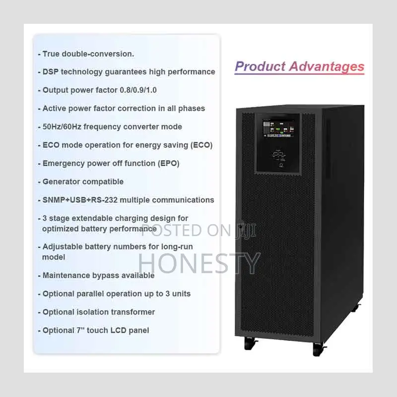 Cwups 100kva/80kw Three Phase Online Ups Backup Power Supply
