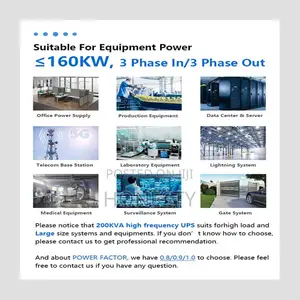 Cwups 100kva/80kw Three Phase Online Ups Backup Power Supply