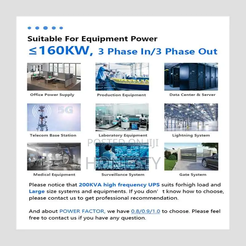 Cwups 100kva/80kw Three Phase Online Ups Backup Power Supply