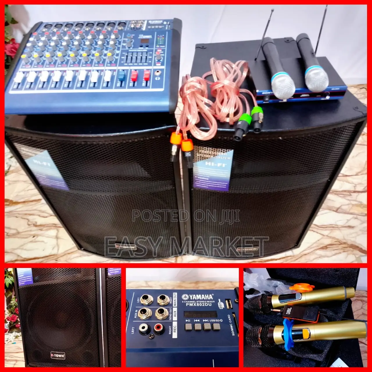 Speaker Set With Mixer and Mics