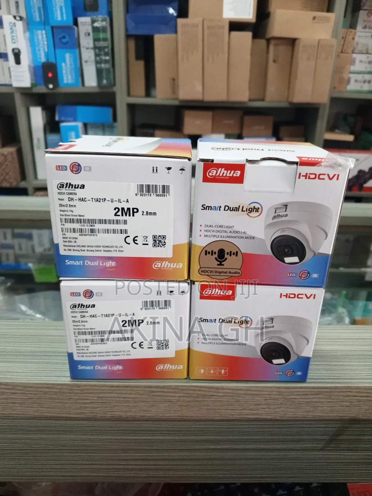 Dahua Smart Dual Light Color Camera 2mp Dome With Mic