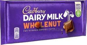Cadbury Dairy Milk Chocolate Whole Nut Bar (120g