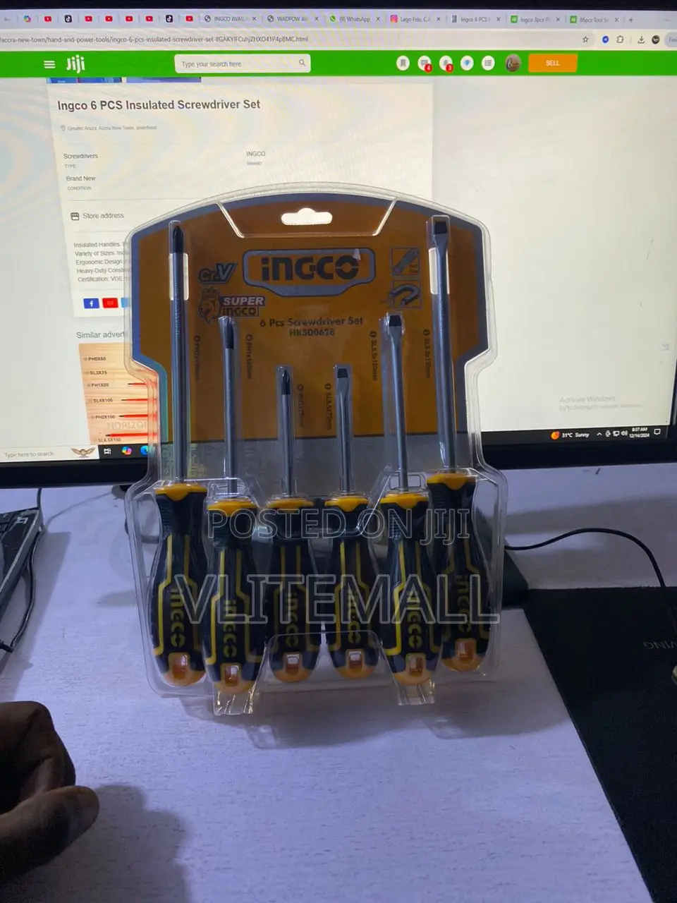 Ingco 6 Pieces Screwdriver Set