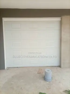 White Automated Garage Door