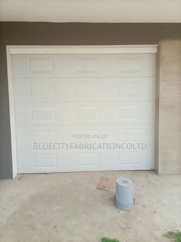 White Automated Garage Door