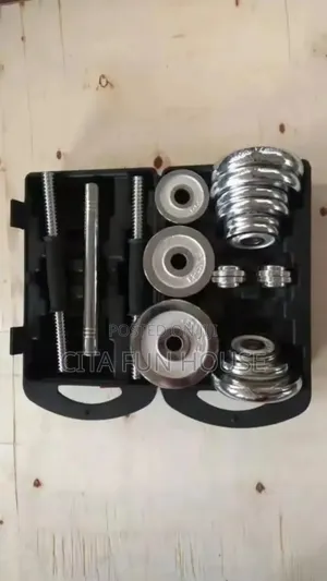 Adjustable 15kg Iron Dumbell Set