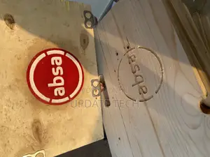 Absa Bank Engraving on Wood