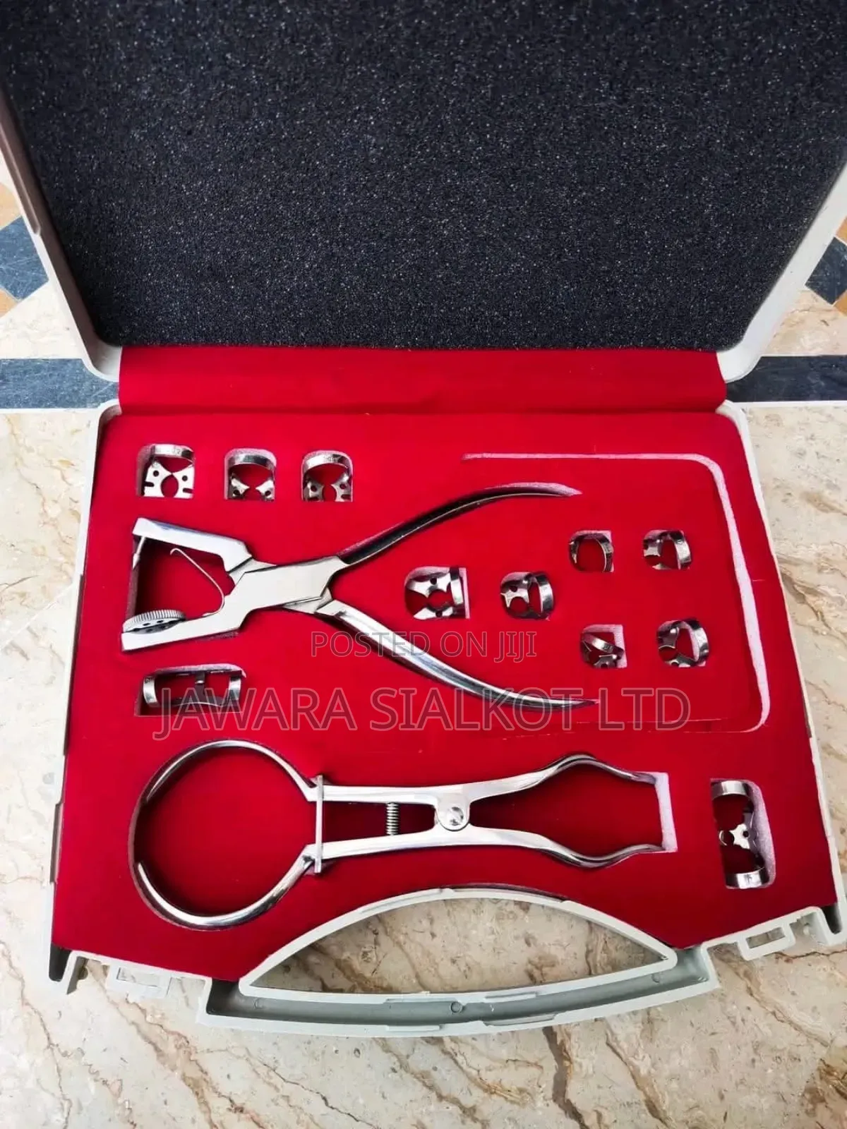 12 PCS Dental Endodontic Clamp Puncher Clamps Forceps Kit