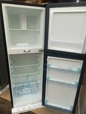 138 Liters Novo Double Door Black or Silver Refrigerator