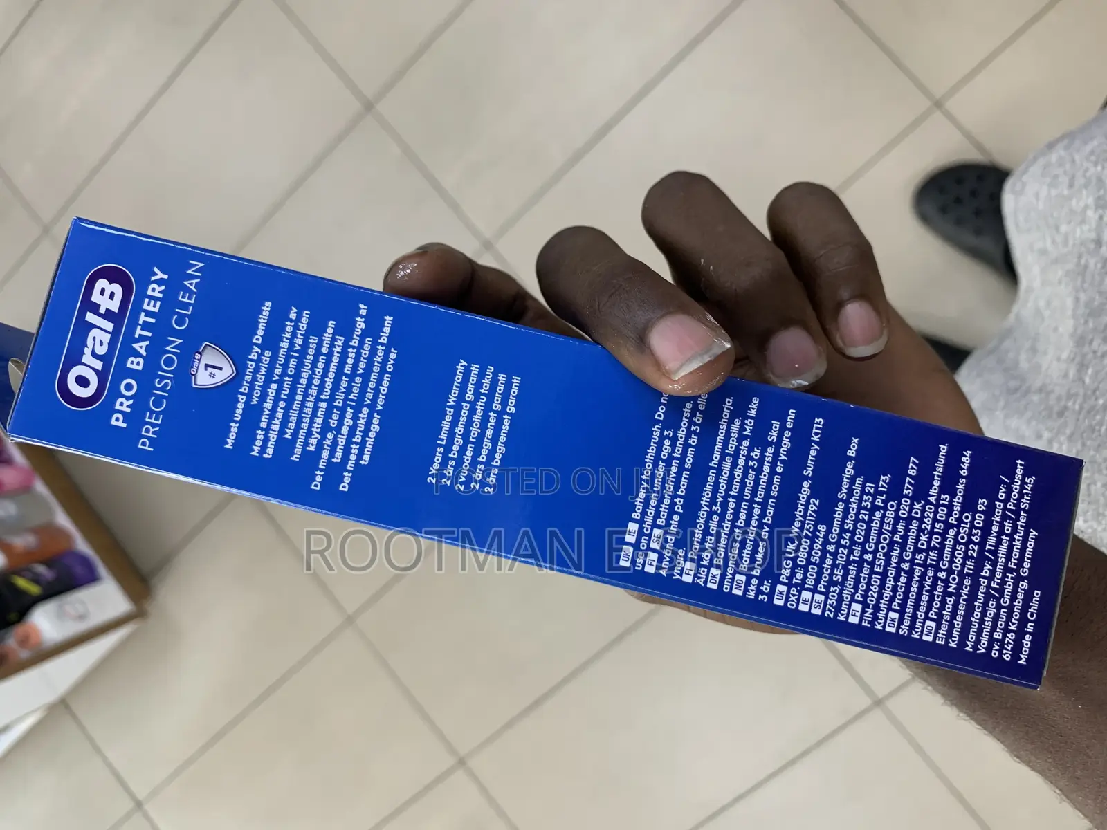 Oral-B Pro Battery Toothbrush Plaque Remover for Teeth
