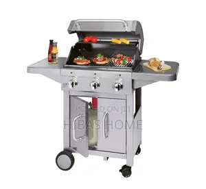 Proficook Gas Grill 3 Stainless Steel Burner 53x120x112cm
