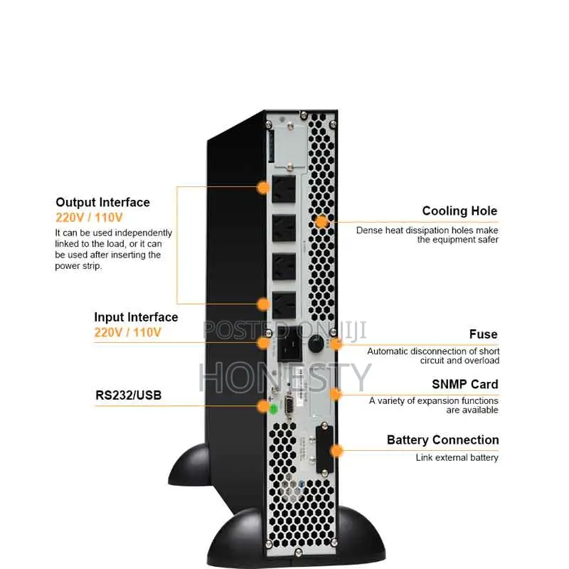 Cwups 6kva Rack-Mounted Ups Backup Power Supply for Computer
