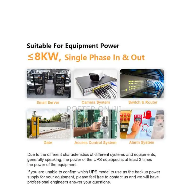 Cwups 6kva Rack-Mounted Ups Backup Power Supply for Computer