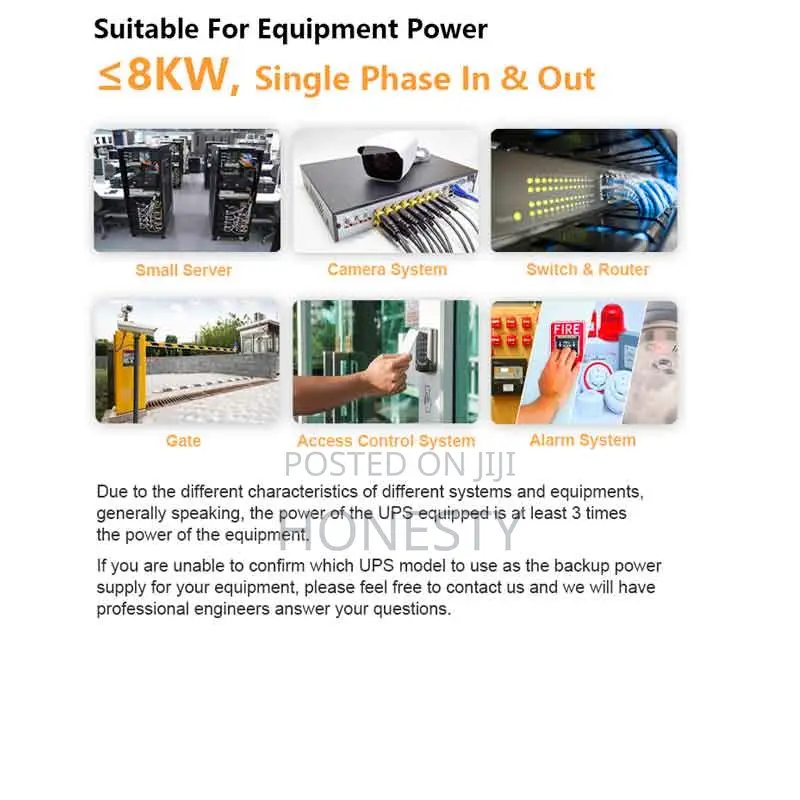 Cwups 10kva Rack-Mounted Ups Backup Power Supply for Server