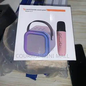 2 Microphone With Mini Portable Karaoke Speaker