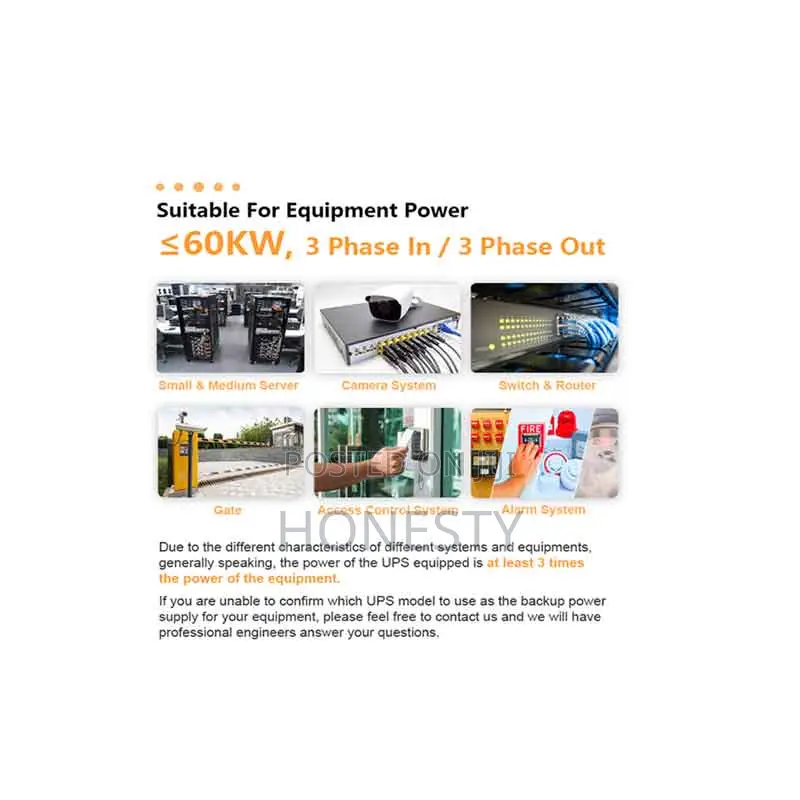 Cwups 60kva Ups Backup Power Supply for Laboratory Equipment