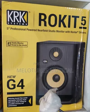 KRK Rokit 5 G4 Bi-Amp 5" Powered Studio Monitor Pair, Black