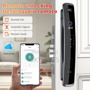 Smart Door Lock + Camera, Fingerprint + Facial Recognition