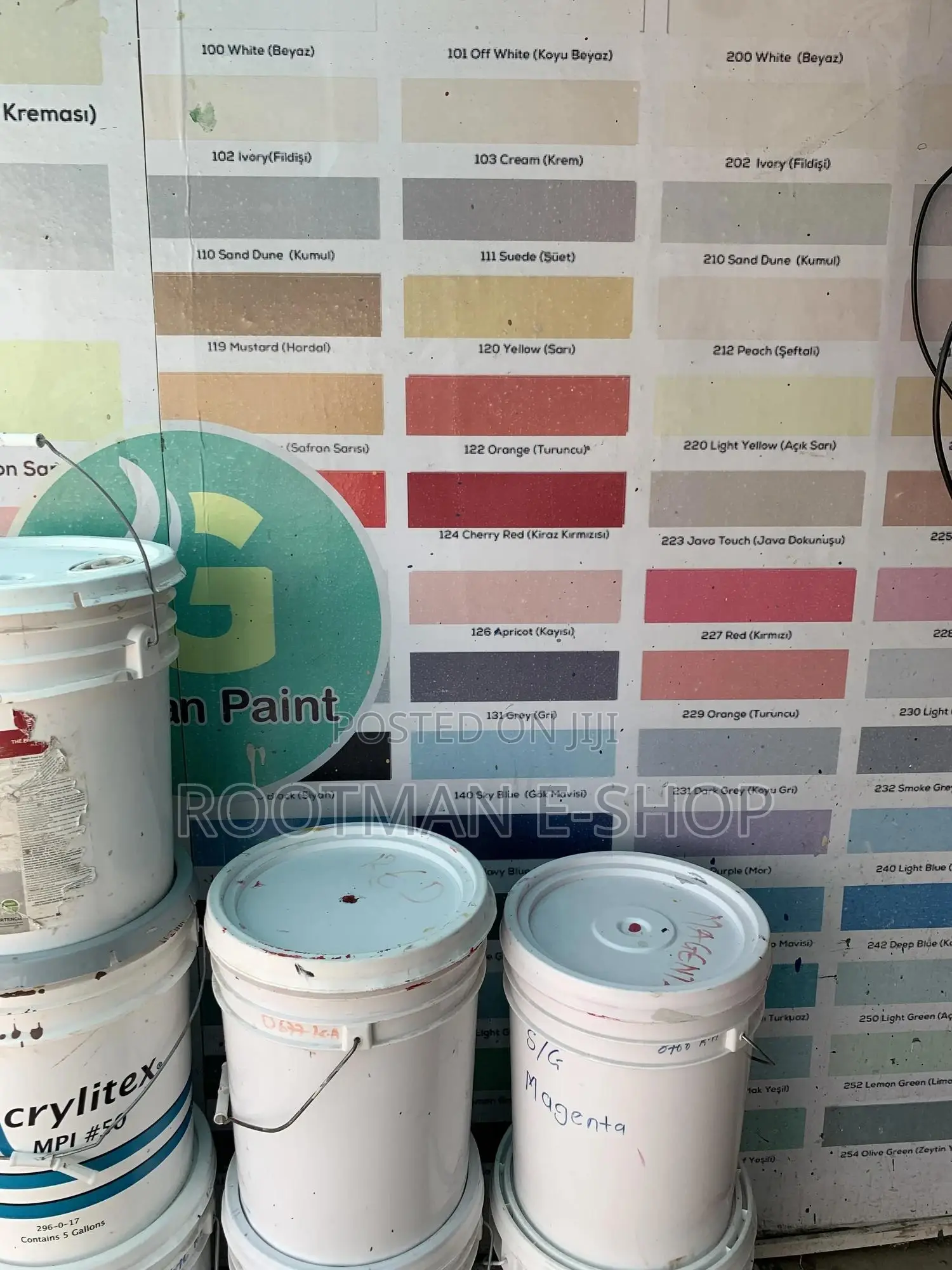Foreign Washable/ Acrylic Paints in Different Colours Shades