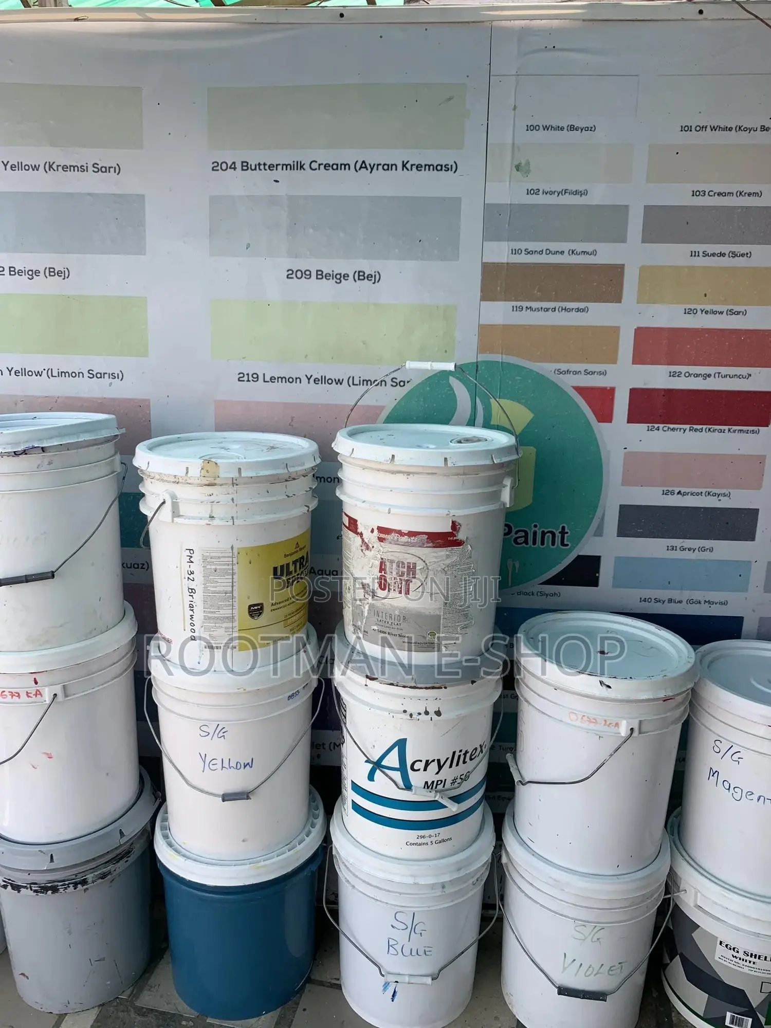 Foreign Washable/ Acrylic Paints in Different Colours Shades