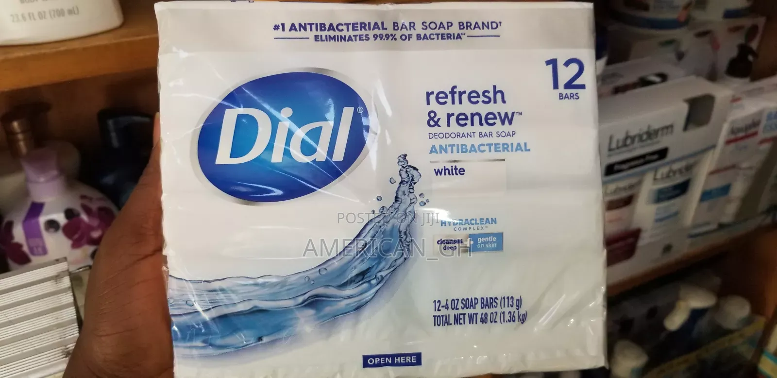 Dial Bar Soap, White or Gold ( 12pcs)