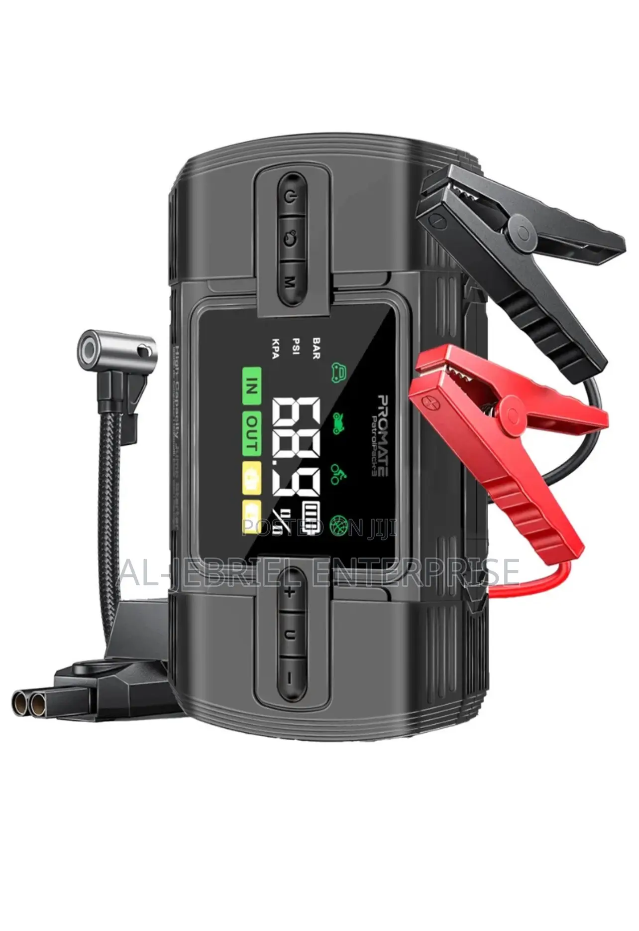 PROMATE 4-in-1 Multifunctional Patrolpack-3 Jump Starter