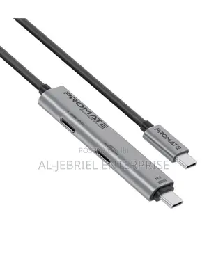 Promate Portlink-C3 100W PD USB-C to USB-C Data Charge Hub