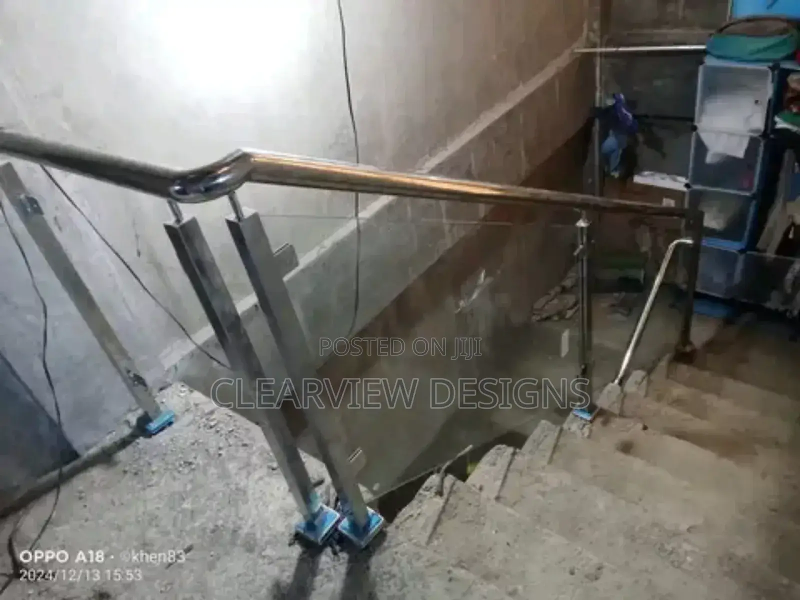 Modern Stainless Steel Glass Railing