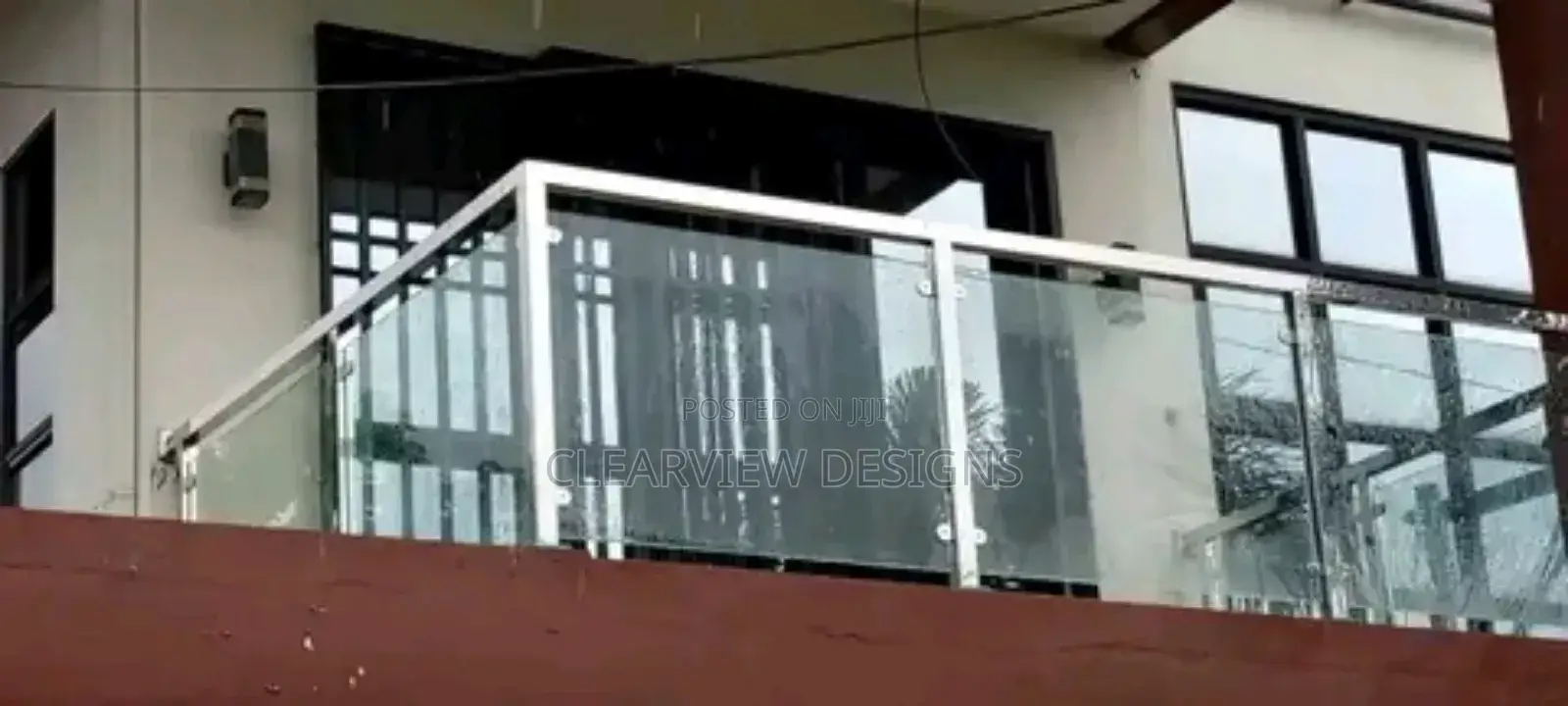 Balcony Glass Stainless Steel Railing / Balustrade