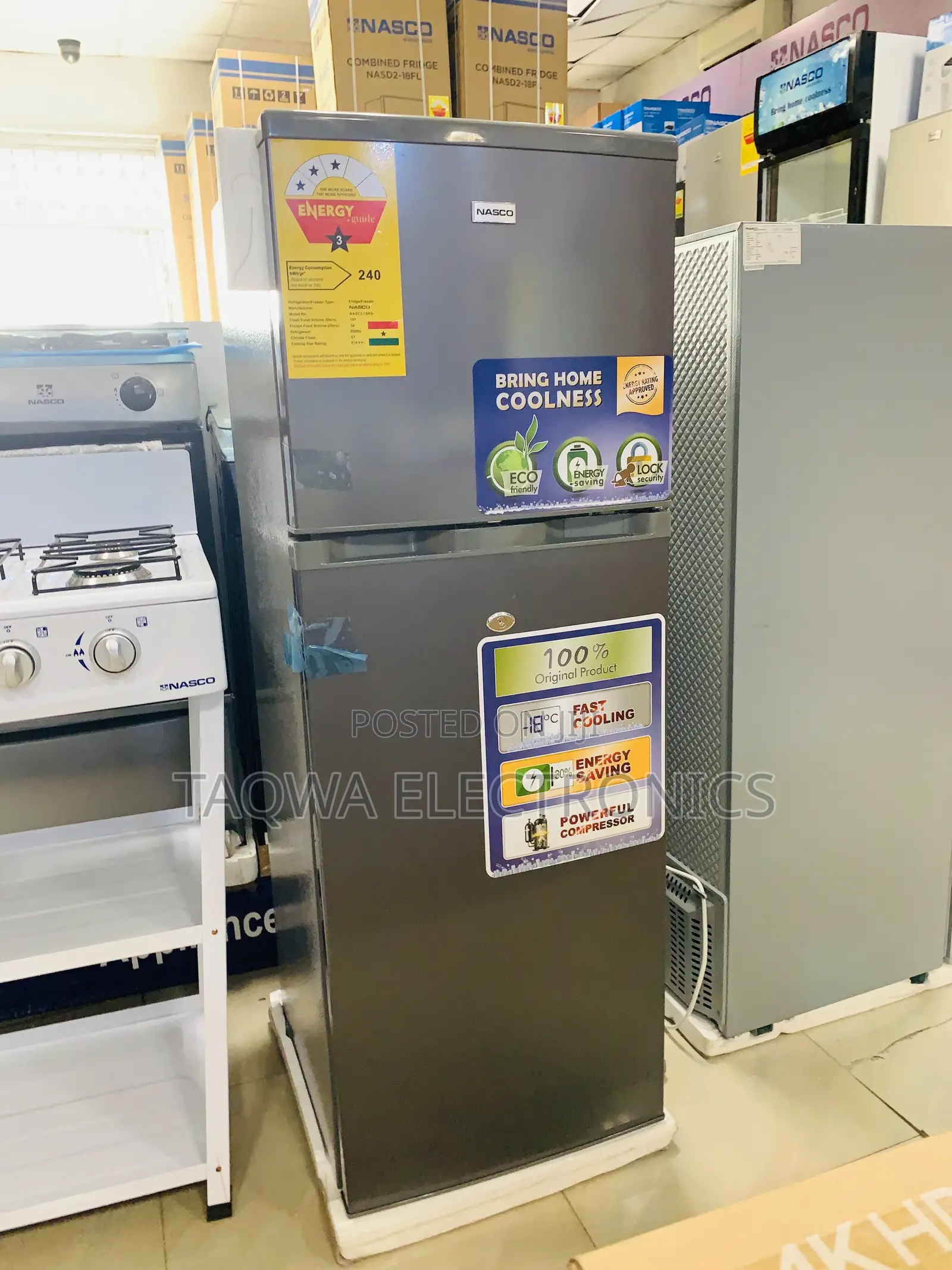 Top Freezer Nasco 135ltr Fridge