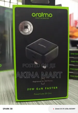 Oraimo 20W Gan Faster for IOS Phones