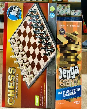 Jenga and Chess Board Game