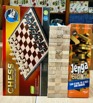 Jenga and Chess Board Game