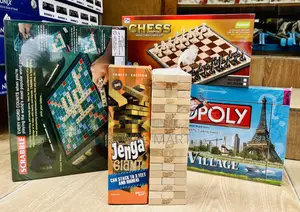Monopoly, Scrabble, Chess, Jenga and Uno Game at 450