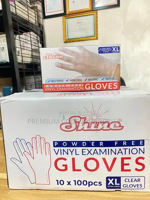 Vinyl Examination Gloves Pack, Clear, 100pcs
