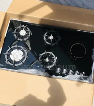 Brand New 90cm 1 Electric 4 Gas Hobs Kenwood Black