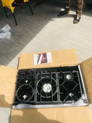 5 Gas Cooker Kenwood Black Glass 90cm Tempered