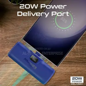 5000mah Portable USB-C Connector 20 Watts PD Powerbank