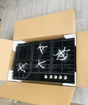 Brand New 90cm 4 Gas 1 Electric Kenwood Glass Black