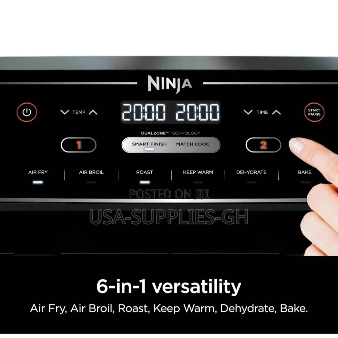Ninja Airfryer 10 Quart 6-in-1 Xl 2-Basket -From Usa
