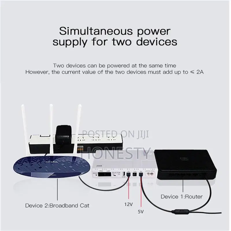 Cwups 18w Mini Dc Ups Power Supply for Wifi Router and CCTV