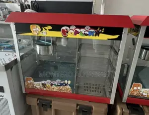 Popcorn Machine With Warmer Shelves