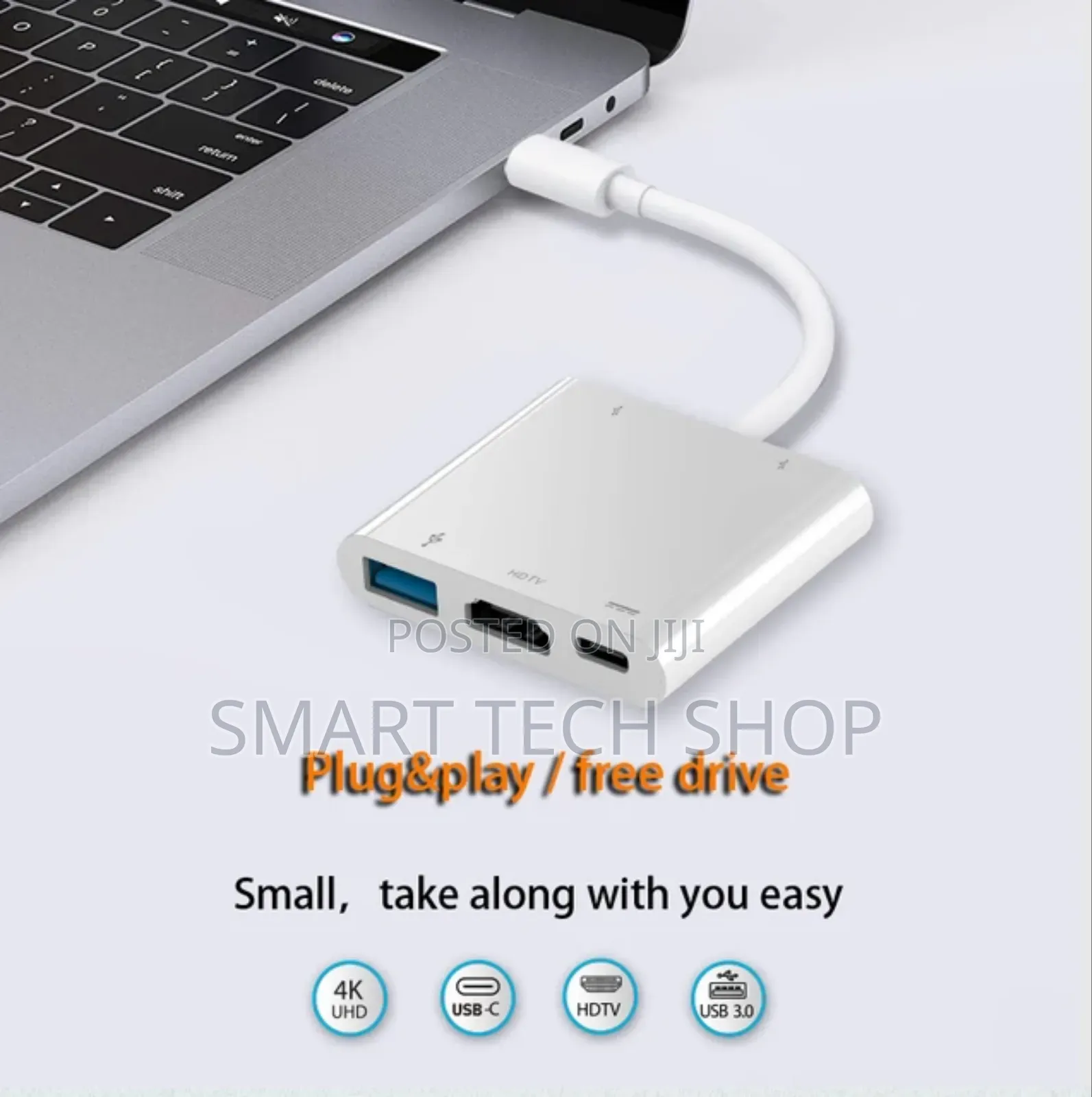 HC-04D 5 in 1 Video Output Type-C to HDTV Adapter 3 Port