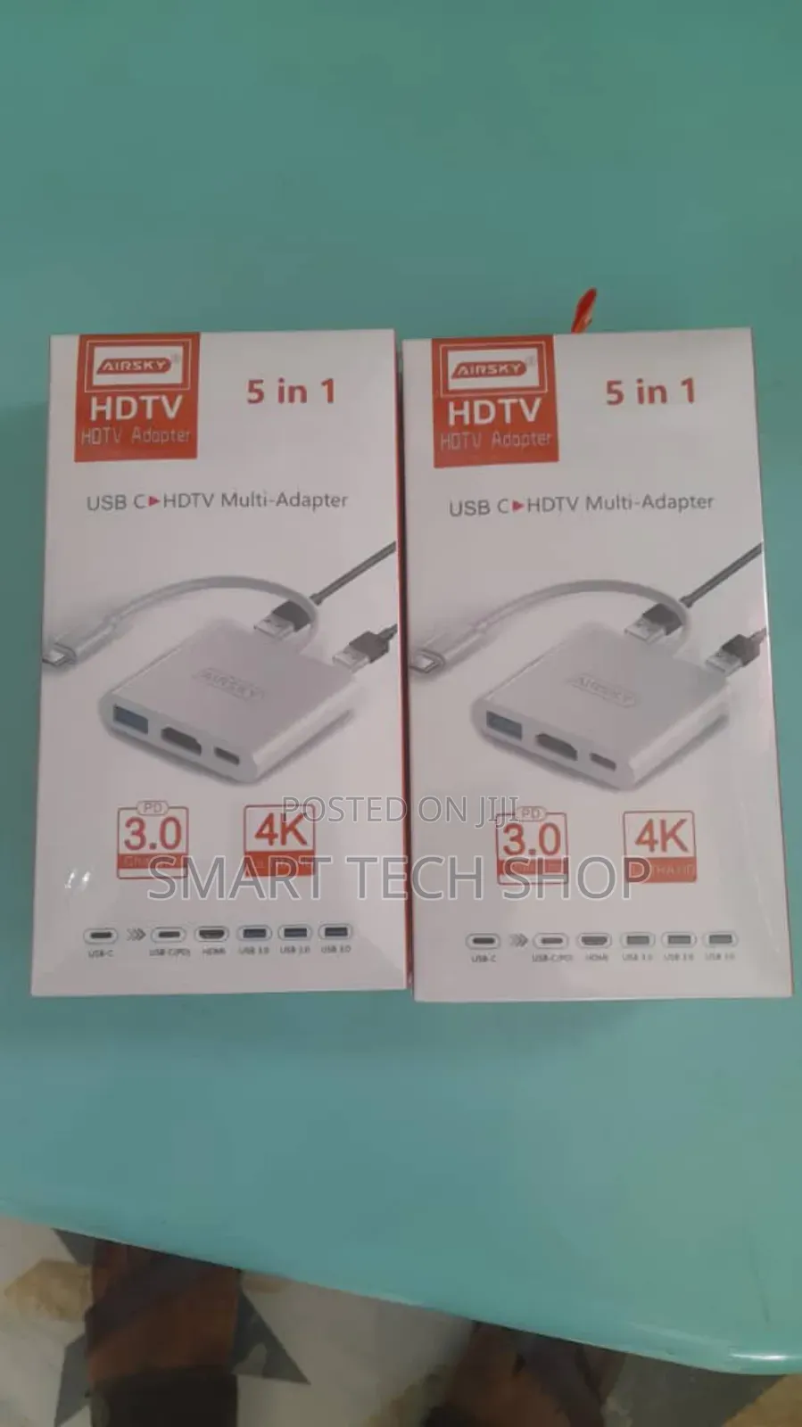 HC-04D 5 in 1 Video Output Type-C to HDTV Adapter 3 Port