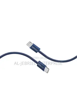 Promate Ecoline-Ci120 27W PD USB-C to Lightning Cable-(Navy)