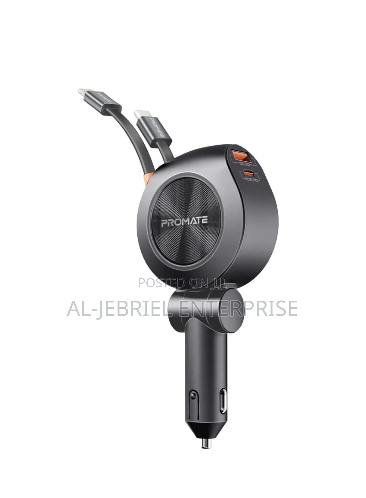 Promate Drivegear-R2 4-in-1 88W Car Charger With 30W USB-C