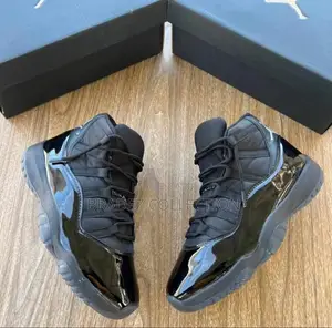 All Black Jordan 11 for Children