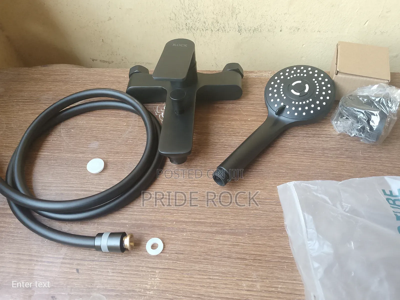 Black Telephone Shower, Shower Tap, Bathroom Faucet