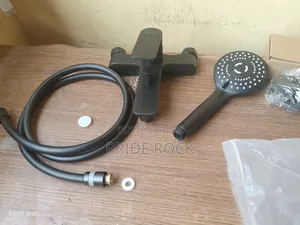 Black Telephone Shower, Shower Tap, Bathroom Faucet
